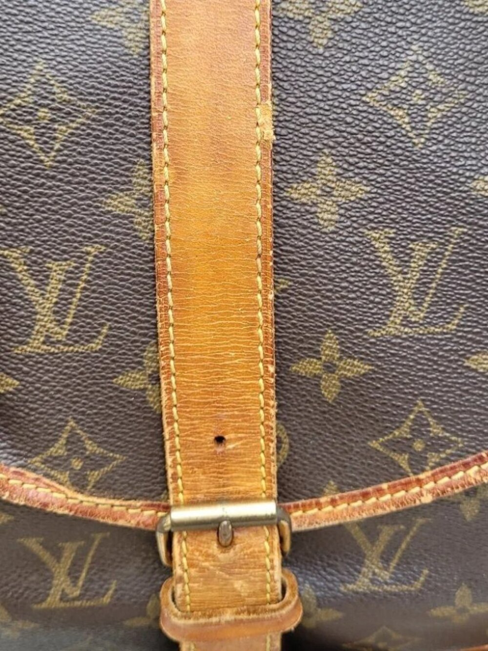 Louis Vuitton Shoulder Bag Saumur 35 Browns Monogram - Picture 8 of 14